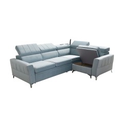 Narożnik Modena II z funkcją spania oraz pojemnikiem na pościel tkanina Amor velvet 4309 Narożnik Modena II z funkcją spania oraz pojemnikiem na pościel tkanina Amor velvet 4309