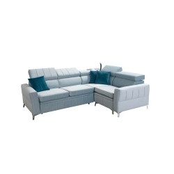 Narożnik Modena II z funkcją spania oraz pojemnikiem na pościel tkanina Amor velvet 4309 Narożnik Modena II z funkcją spania oraz pojemnikiem na pościel tkanina Amor velvet 4309