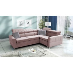 Modena II corner sofa bed in Velvet fabric, Amor velvet 4308 | The perfect combination of style and functionality