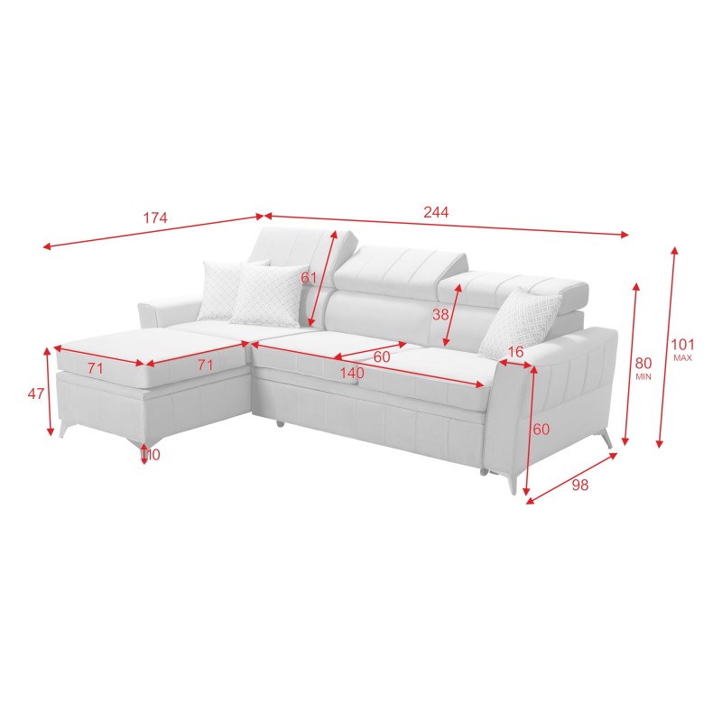 Esquina Modena I con Función de Cama - Terciopelo, Amor velvet 4309 | Tu Lugar de Comodidad Esquina Modena I con Función de Cama - Terciopelo, Amor velvet 4309 | Tu Lugar de Comodidad
