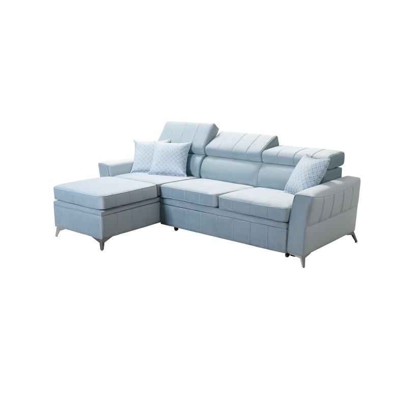 Кутовий диван Modena I з функцією сну - Velvet, Amor velvet 4308 | Ваше Місце Комфорту Кутовий диван Modena I з функцією сну - Velvet, Amor velvet 4308 | Ваше Місце Комфорту