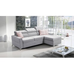 Modena I Corner Sofa with Sleeping Function - Velvet, Amor Velvet 4318 | Your Comfort Zone