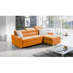 Modena I Corner Sofa Bed - Velvet, Amor Velvet 4309 | Your Place of Comfort