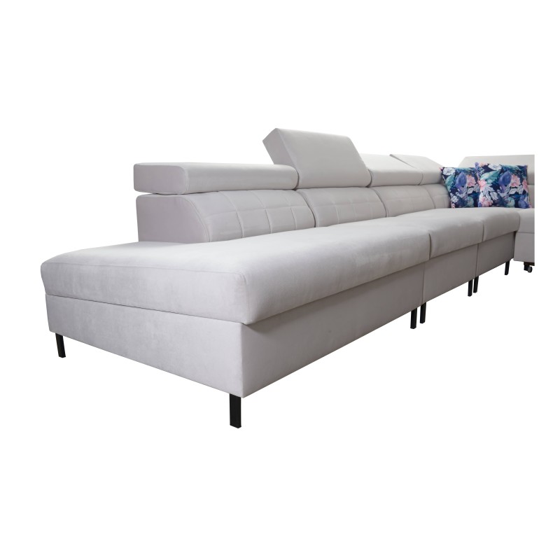 Sofá esquinero Zetta IX con función de cama y bar - Velvet, Jaguar 2162 | Mueble lujoso y funcional Sofá esquinero Zetta IX con función de cama y bar - Velvet, Jaguar 2162 | Mueble lujoso y funcional