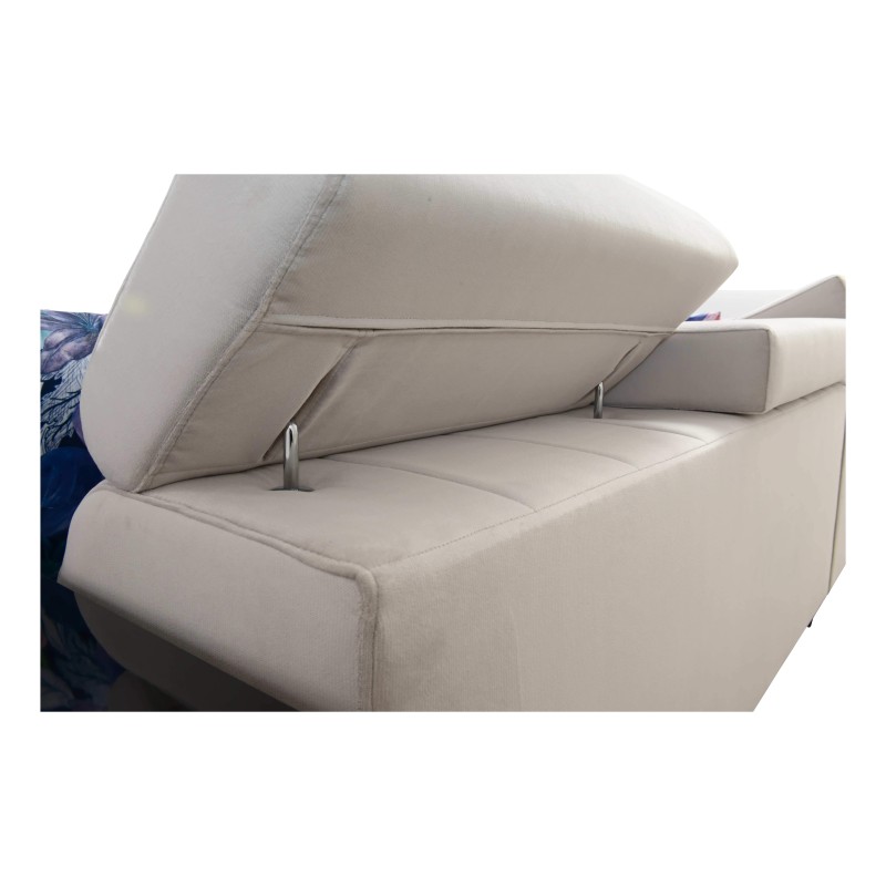 Sofá esquinero Zetta IX con función de cama y bar - Velvet, Jaguar 2162 | Mueble lujoso y funcional Sofá esquinero Zetta IX con función de cama y bar - Velvet, Jaguar 2162 | Mueble lujoso y funcional