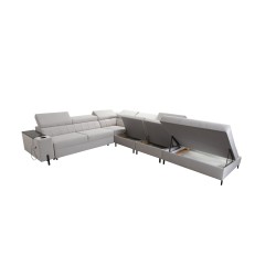 Sofá esquinero Zetta IX con función de cama y bar - Velvet, Jaguar 2162 | Mueble lujoso y funcional Sofá esquinero Zetta IX con función de cama y bar - Velvet, Jaguar 2162 | Mueble lujoso y funcional