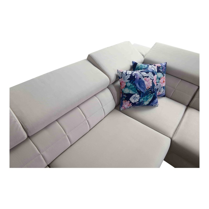 Sofá esquinero Zetta IX con función de cama y bar - Velvet, Jaguar 2162 | Mueble lujoso y funcional Sofá esquinero Zetta IX con función de cama y bar - Velvet, Jaguar 2162 | Mueble lujoso y funcional