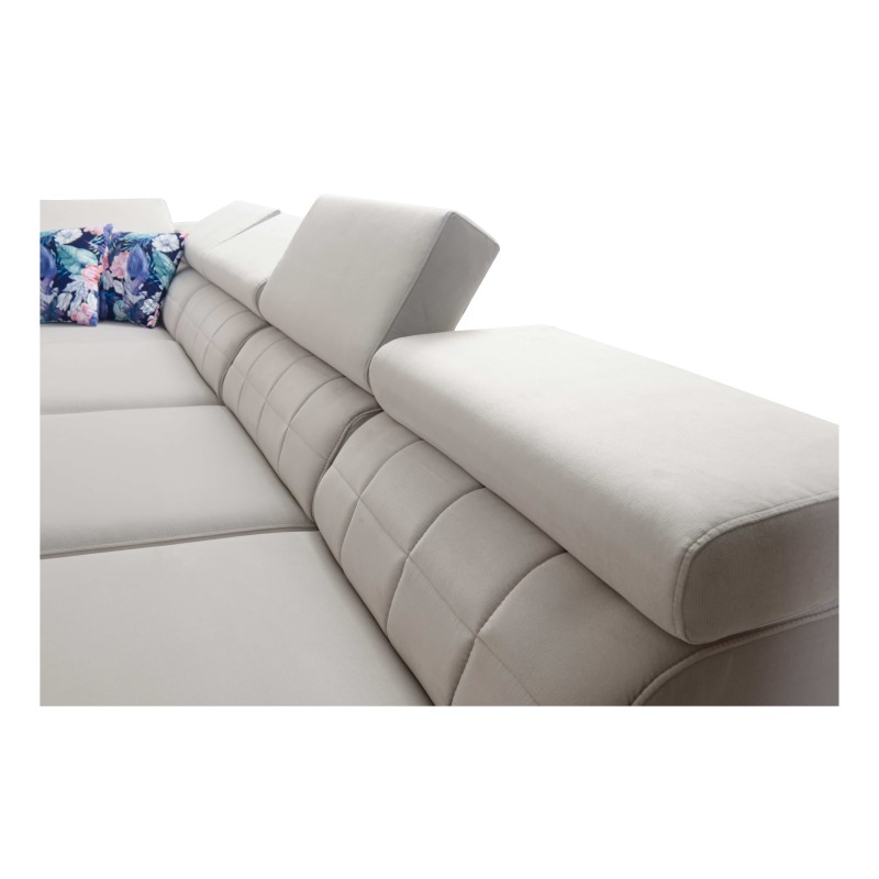 Sofá esquinero Zetta IX con función de cama y bar - Velvet, Jaguar 2162 | Mueble lujoso y funcional Sofá esquinero Zetta IX con función de cama y bar - Velvet, Jaguar 2162 | Mueble lujoso y funcional