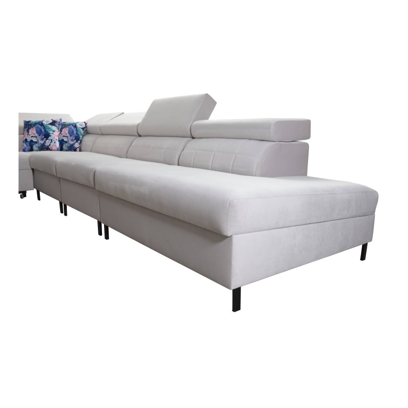 Sofá esquinero Zetta IX con función de cama y bar - Velvet, Jaguar 2162 | Mueble lujoso y funcional Sofá esquinero Zetta IX con función de cama y bar - Velvet, Jaguar 2162 | Mueble lujoso y funcional