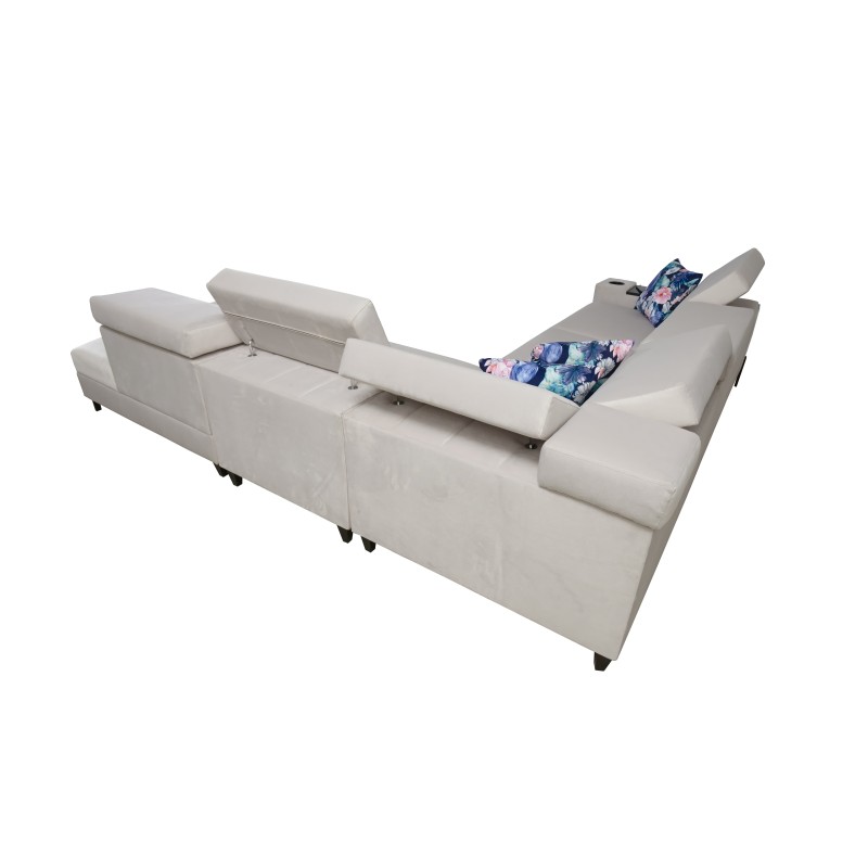 Кутовий диван Zetta VIII з Velvet, Jaguar 2162 - Елегантність, Комфорт і Функціональність Кутовий диван Zetta VIII з Velvet, Jaguar 2162 - Елегантність, Комфорт і Функціональність