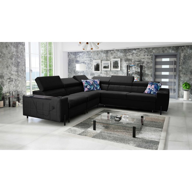 Zetta IV Corner Sofa with Velvet, Jaguar 2183 - Luxury and Comfort Within Your Reach Zetta IV Corner Sofa with Velvet, Jaguar 2183 - Luxury and Comfort Within Your Reach