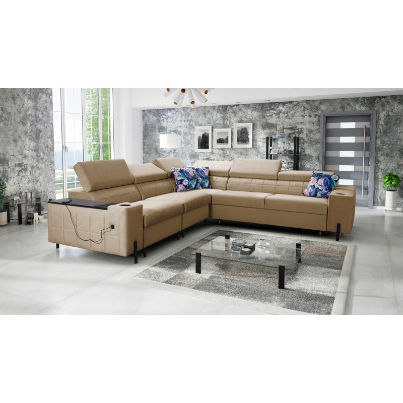 Zetta IV Corner Sofa with Velvet, Jaguar 2176 - Luxury and Comfort Within Your Reach Zetta IV Corner Sofa with Velvet, Jaguar 2176 - Luxury and Comfort Within Your Reach