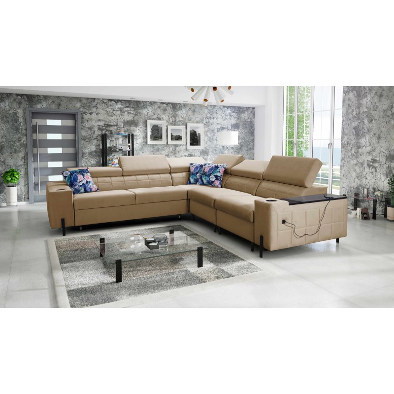Zetta IV Corner Sofa with Velvet, Jaguar 2176 - Luxury and Comfort Within Your Reach Zetta IV Corner Sofa with Velvet, Jaguar 2176 - Luxury and Comfort Within Your Reach