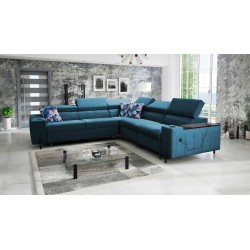 Zetta IV Corner Sofa with Velvet, Jaguar 2175 - Luxury and Comfort Within Your Reach