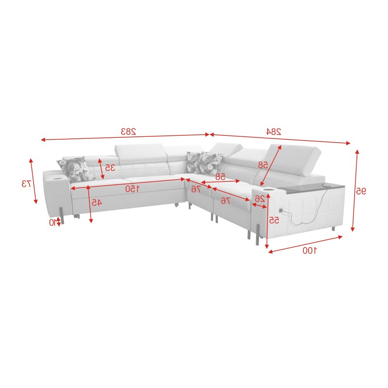 Zetta IV Corner Sofa with Velvet, Jaguar 2171 - Luxury and Comfort Within Your Reach Zetta IV Corner Sofa with Velvet, Jaguar 2171 - Luxury and Comfort Within Your Reach