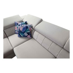 Zetta III corner sofa with sleeping function and USB port - Velvet, Jaguar 2180 Zetta III corner sofa with sleeping function and USB port - Velvet, Jaguar 2180