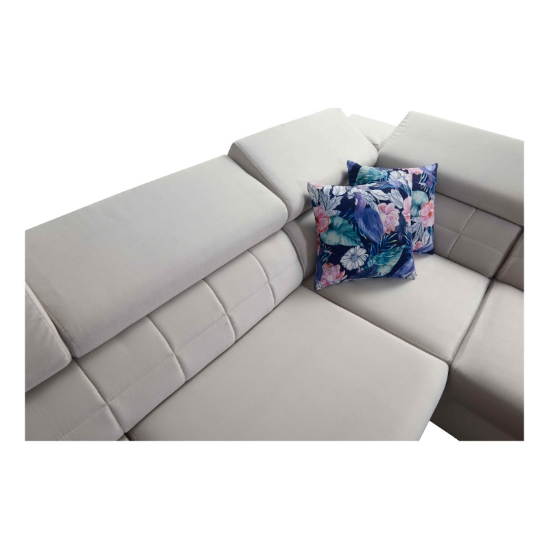 Zetta III corner sofa with sleeping function and USB port - Velvet, Jaguar 2183 Zetta III corner sofa with sleeping function and USB port - Velvet, Jaguar 2183