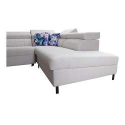 Zetta III corner sofa with sleeping function and USB port - Velvet, Jaguar 2180 Zetta III corner sofa with sleeping function and USB port - Velvet, Jaguar 2180