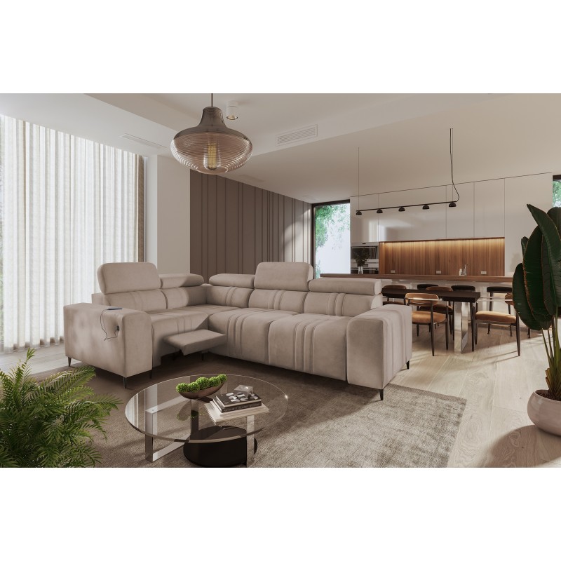 Verona II Mix Corner Sofa with Sleeping Function and Manual Recline | Your Oasis of Comfort Verona II Mix Corner Sofa with Sleeping Function and Manual Recline | Your Oasis of Comfort