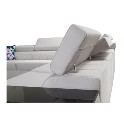 Zetta II corner sofa with sleeping function, bar, storage for bedding, and USB port - Velvet, Jaguar 2176 Zetta II corner sofa with sleeping function, bar, storage for bedding, and USB port - Velvet, Jaguar 2176