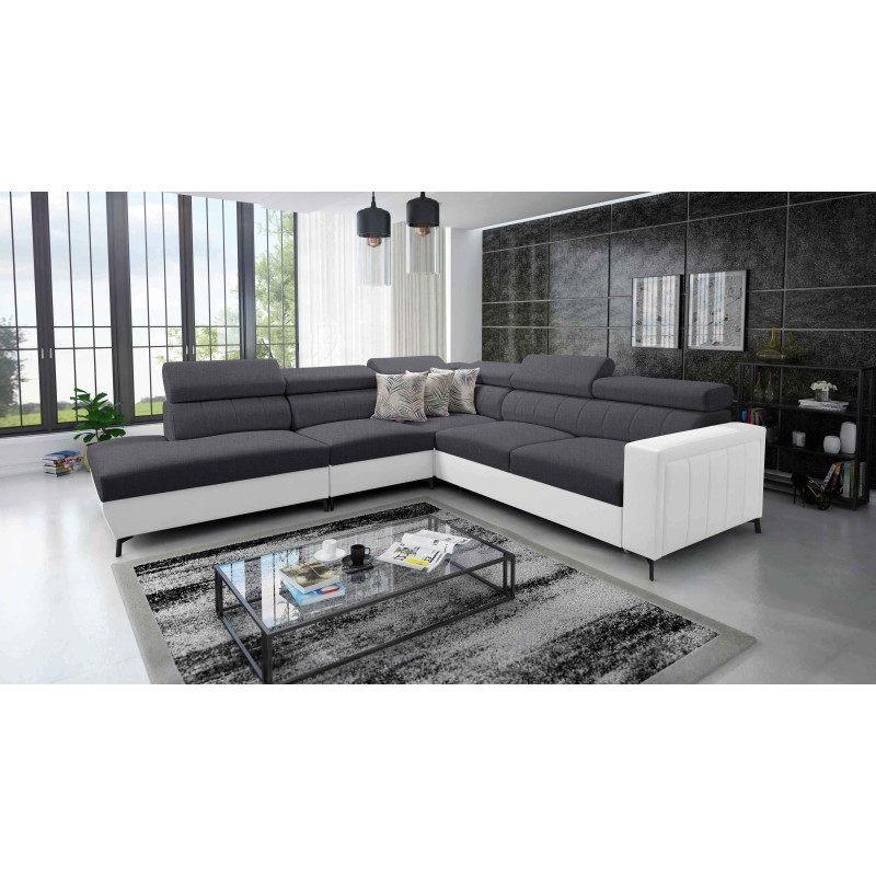 Arco VIII corner sofa with sleeping function and adjustable headrests Arco VIII corner sofa with sleeping function and adjustable headrests