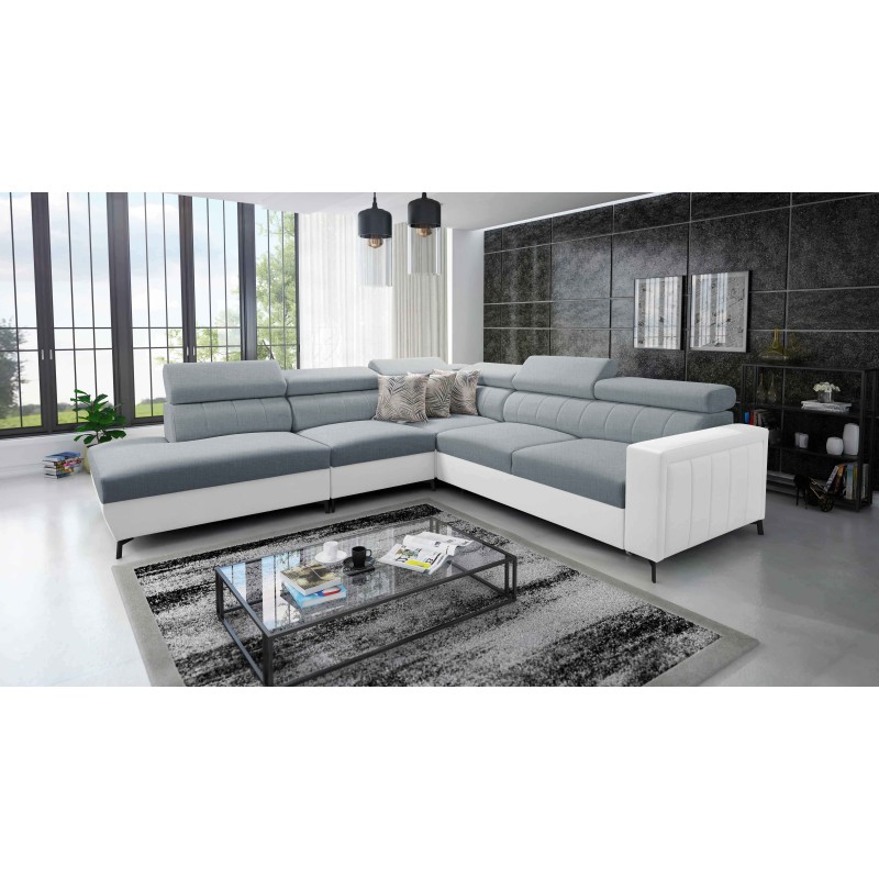 Arco VIII corner sofa with sleeping function and adjustable headrests Arco VIII corner sofa with sleeping function and adjustable headrests