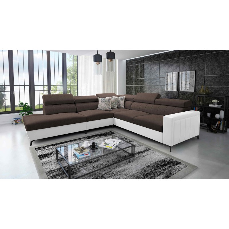 Arco VIII corner sofa with sleeping function and adjustable headrests Arco VIII corner sofa with sleeping function and adjustable headrests