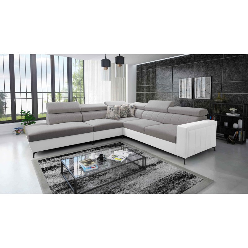 Arco VIII corner sofa with sleeping function and adjustable headrests Arco VIII corner sofa with sleeping function and adjustable headrests