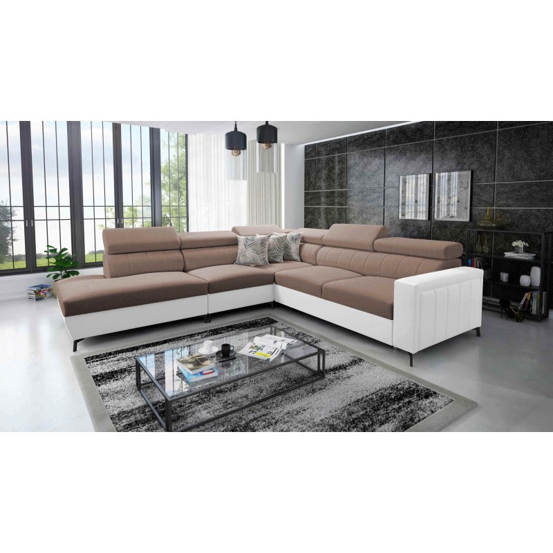 Arco VIII corner sofa with sleeping function and adjustable headrests Arco VIII corner sofa with sleeping function and adjustable headrests