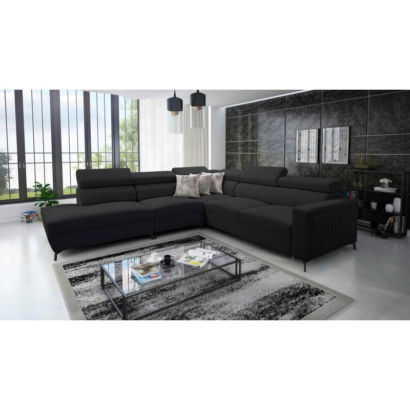 Arco VIII corner sofa with sleeping function and adjustable headrests Arco VIII corner sofa with sleeping function and adjustable headrests