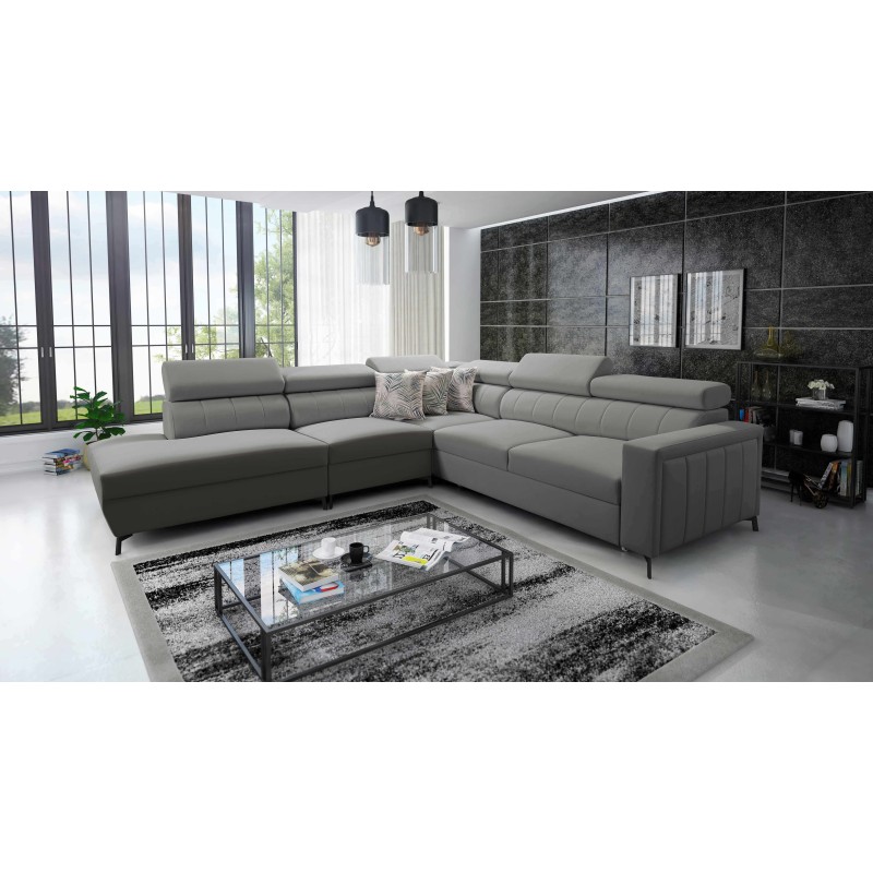 Arco VIII corner sofa with sleeping function and adjustable headrests Arco VIII corner sofa with sleeping function and adjustable headrests