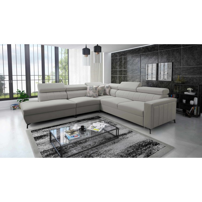 Arco VIII corner sofa with sleeping function and adjustable headrests Arco VIII corner sofa with sleeping function and adjustable headrests