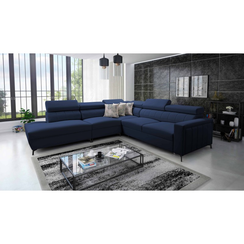 Arco VIII corner sofa with sleeping function and adjustable headrests Arco VIII corner sofa with sleeping function and adjustable headrests