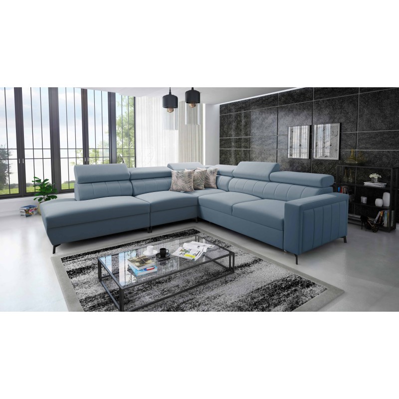 Arco VIII corner sofa with sleeping function and adjustable headrests Arco VIII corner sofa with sleeping function and adjustable headrests