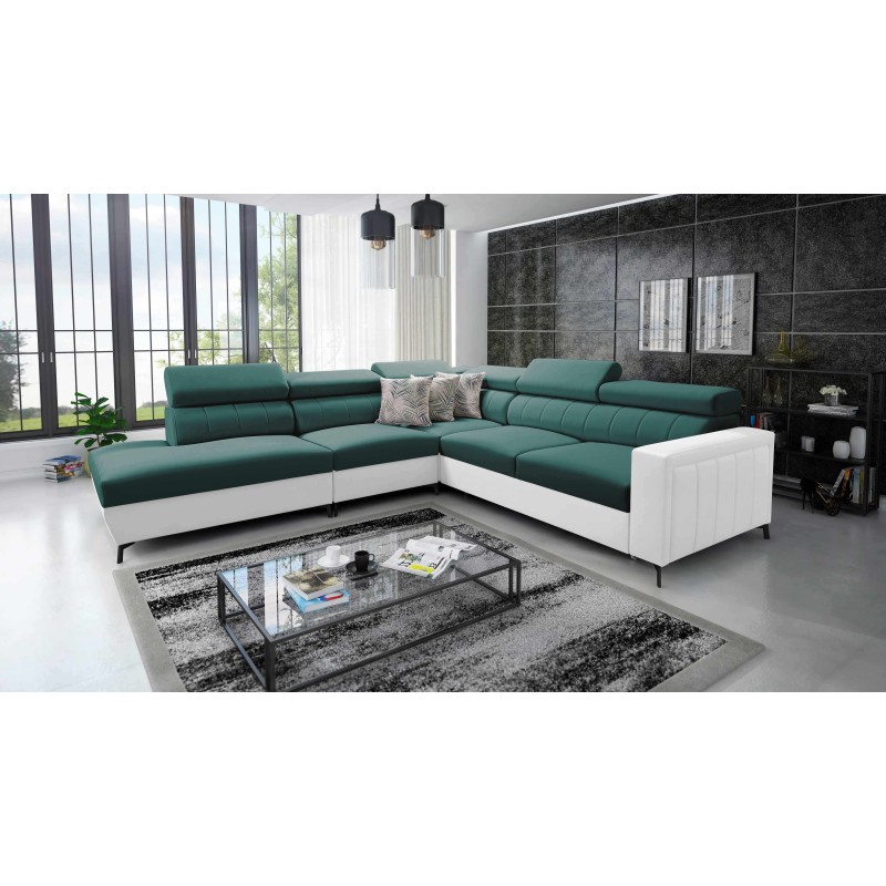 Arco VIII corner sofa with sleeping function and adjustable headrests Arco VIII corner sofa with sleeping function and adjustable headrests