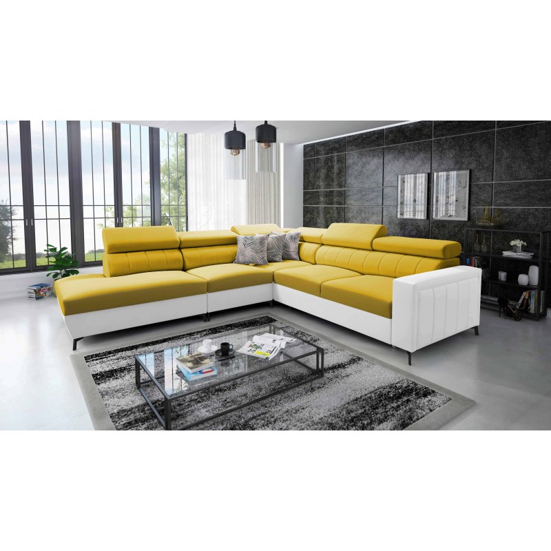 Arco VIII corner sofa with sleeping function and adjustable headrests Arco VIII corner sofa with sleeping function and adjustable headrests