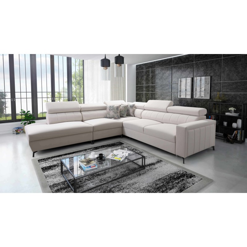 Arco VIII corner sofa with sleeping function and adjustable headrests Arco VIII corner sofa with sleeping function and adjustable headrests