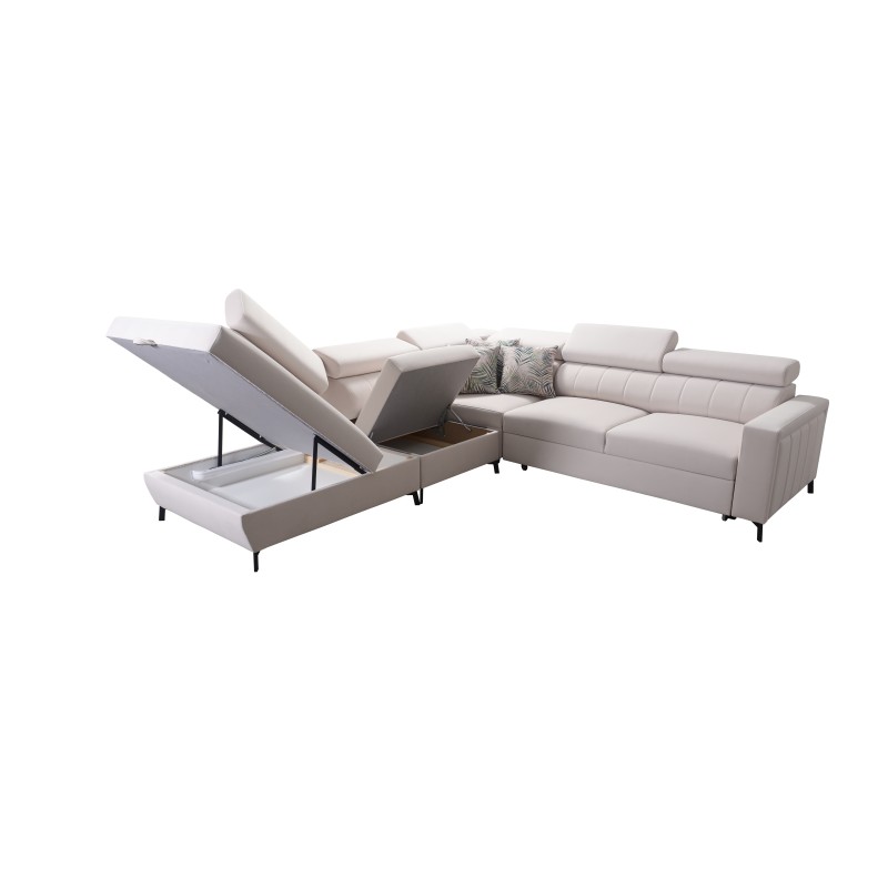 Arco VIII corner sofa with sleeping function and adjustable headrests Arco VIII corner sofa with sleeping function and adjustable headrests