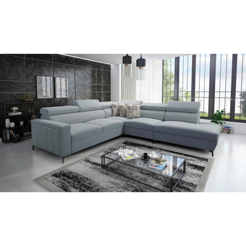 Arco VIII corner sofa with sleeping function and adjustable headrests Arco VIII corner sofa with sleeping function and adjustable headrests
