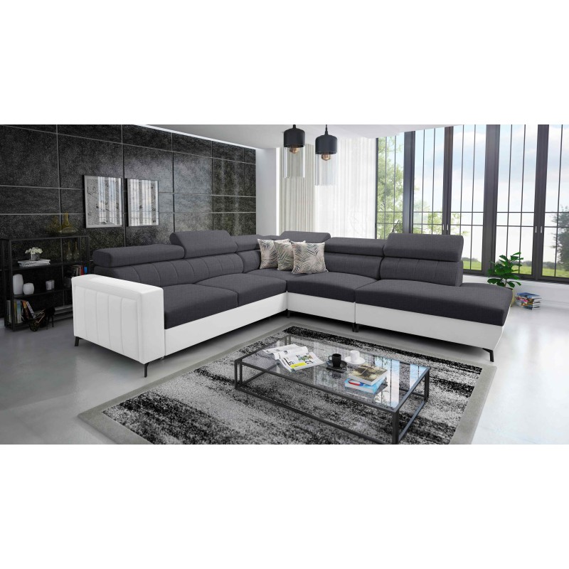 Arco VIII corner sofa with sleeping function and adjustable headrests Arco VIII corner sofa with sleeping function and adjustable headrests
