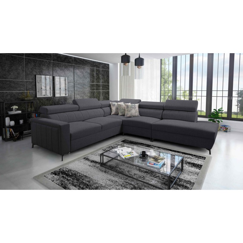 Arco VIII corner sofa with sleeping function and adjustable headrests Arco VIII corner sofa with sleeping function and adjustable headrests