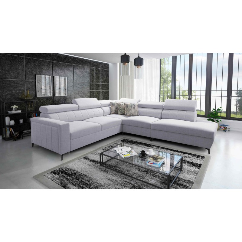 Arco VIII corner sofa with sleeping function and adjustable headrests Arco VIII corner sofa with sleeping function and adjustable headrests