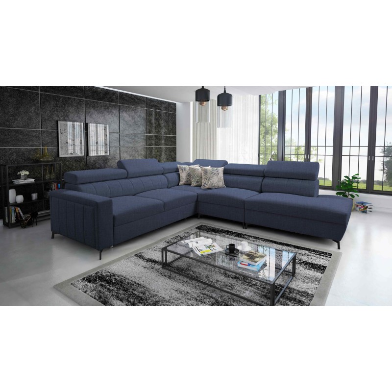 Arco VIII corner sofa with sleeping function and adjustable headrests Arco VIII corner sofa with sleeping function and adjustable headrests