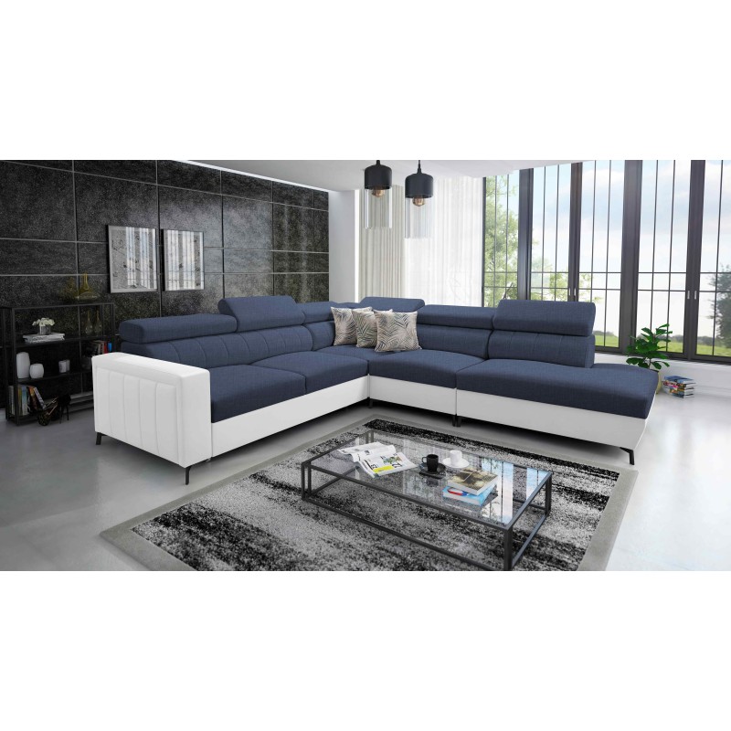 Arco VIII corner sofa with sleeping function and adjustable headrests Arco VIII corner sofa with sleeping function and adjustable headrests