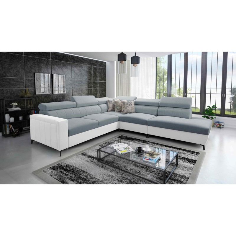 Arco VIII corner sofa with sleeping function and adjustable headrests Arco VIII corner sofa with sleeping function and adjustable headrests