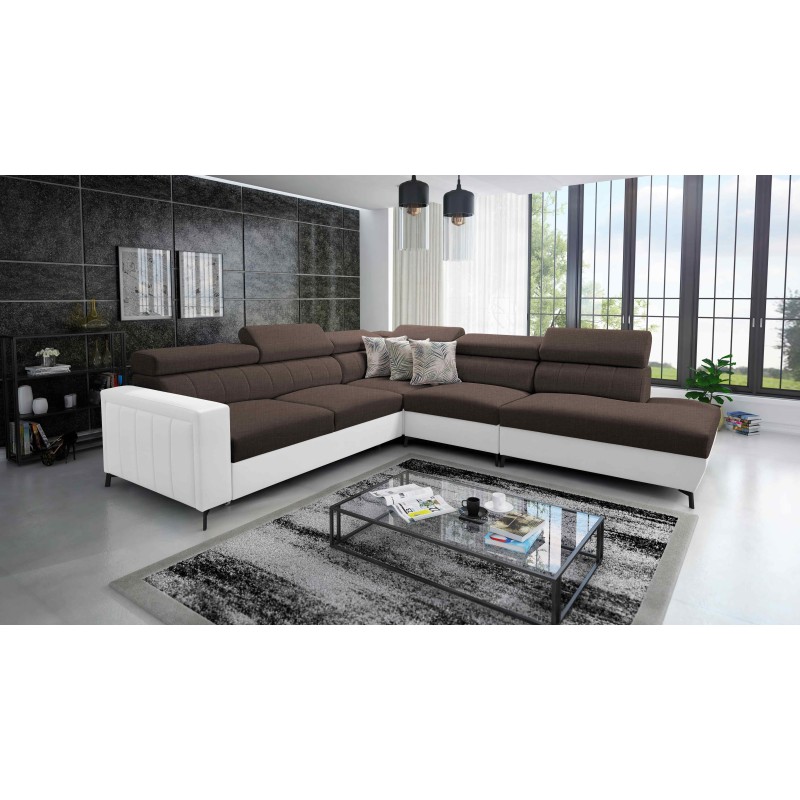 Arco VIII corner sofa with sleeping function and adjustable headrests Arco VIII corner sofa with sleeping function and adjustable headrests