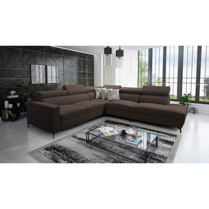 Arco VIII corner sofa with sleeping function and adjustable headrests Arco VIII corner sofa with sleeping function and adjustable headrests