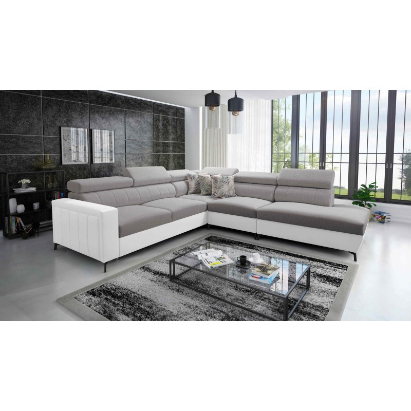 Arco VIII corner sofa with sleeping function and adjustable headrests Arco VIII corner sofa with sleeping function and adjustable headrests