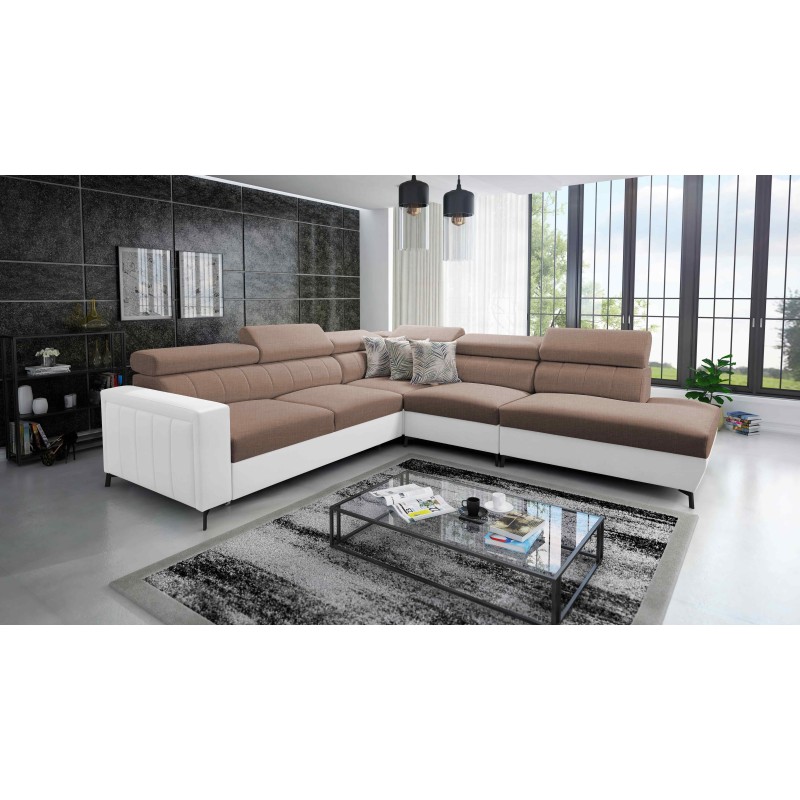 Arco VIII corner sofa with sleeping function and adjustable headrests Arco VIII corner sofa with sleeping function and adjustable headrests