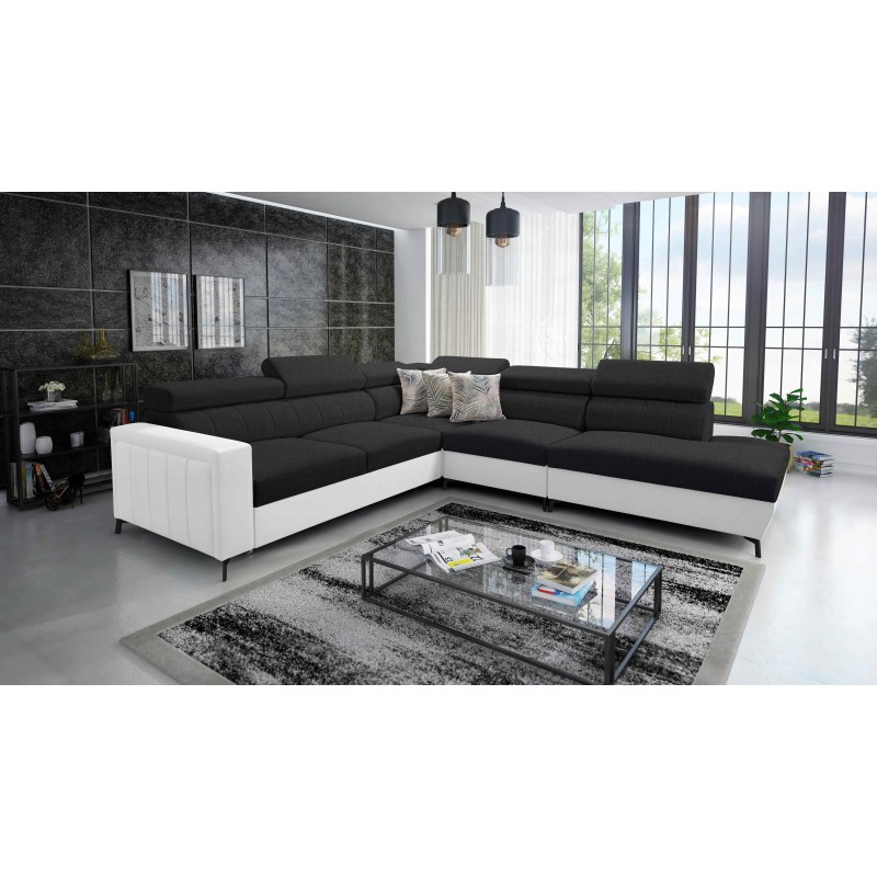 Arco VIII corner sofa with sleeping function and adjustable headrests Arco VIII corner sofa with sleeping function and adjustable headrests
